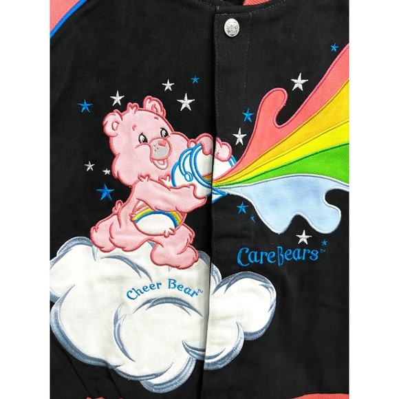 Care Bears Nascar Rainbow Jacket Girls Youth Size XL Vintage - Picture 3 of 9